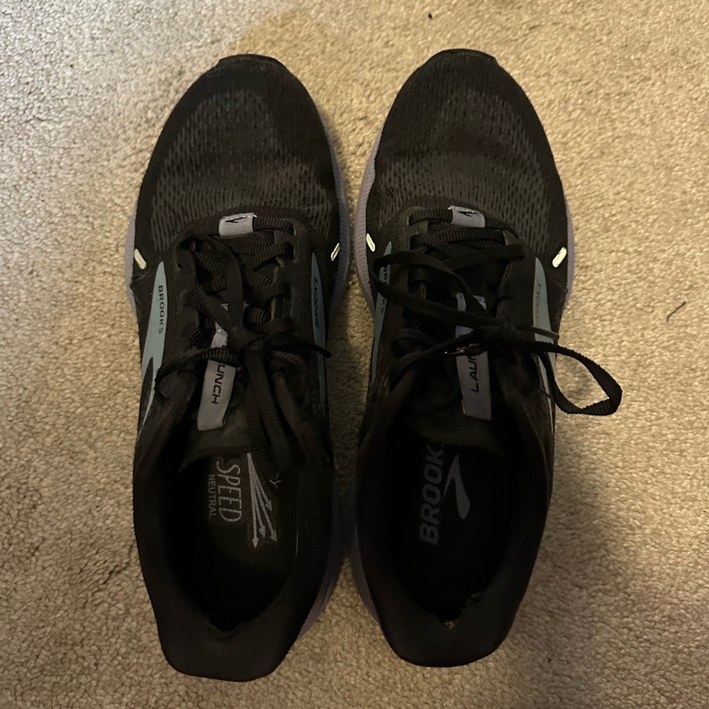Brooks Black & Purple Athletic Sneakers